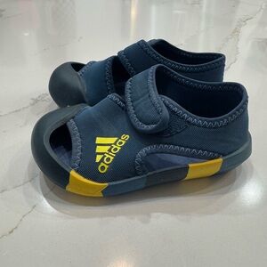 Adidas Kids Navy and Yellow Water Shoes